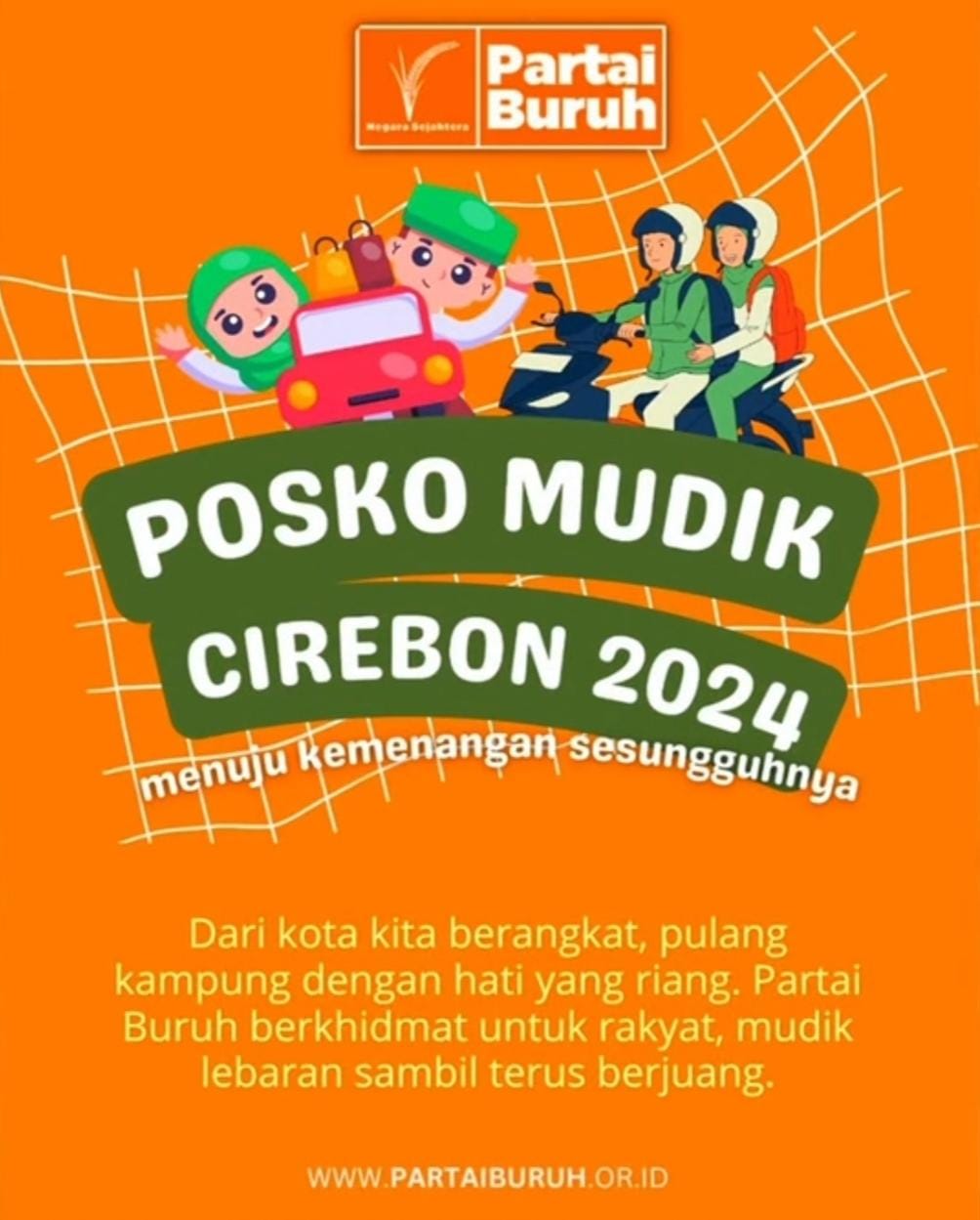 Exco Partai Buruh Cirebon Raya Gandeng Serikat Pekerja Dirikan Posko Mudik Lebaran
