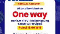 Arus Balik Padat : One Way, Contraflow, & Ganjil Genap Diterapkan Lebih Awal