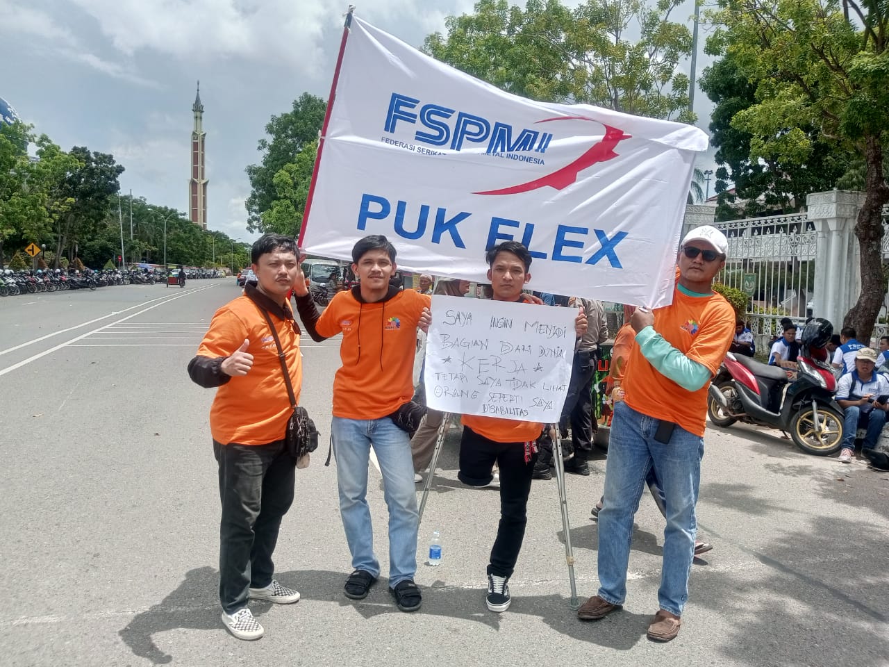 Semangat Buruh Disabilitas Di Peringatan Hari Buruh Internasional Kota Batam