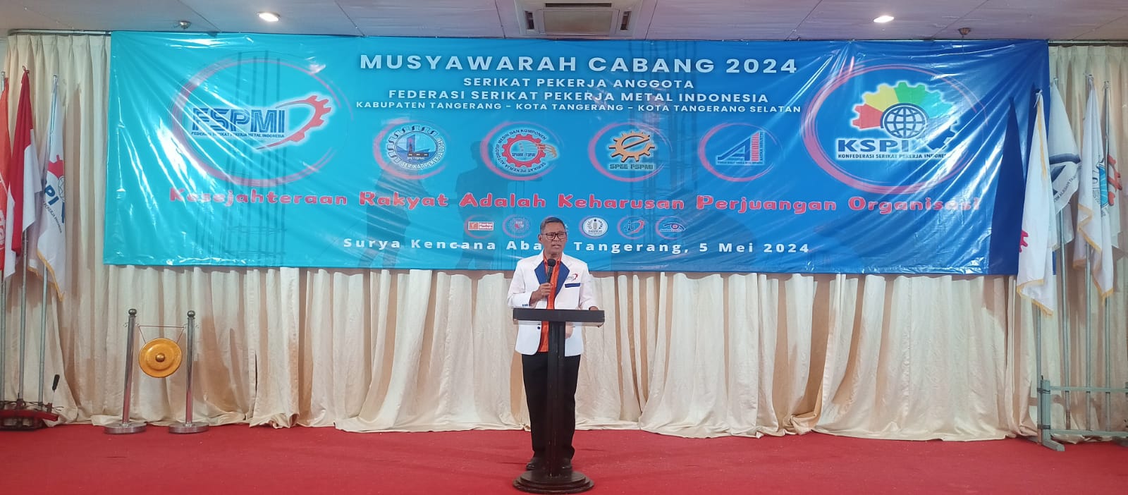 Inilah Pesan Yang Disampaikan Presiden FSPMI Saat Membuka Muscab FSPMI Tangerang Raya