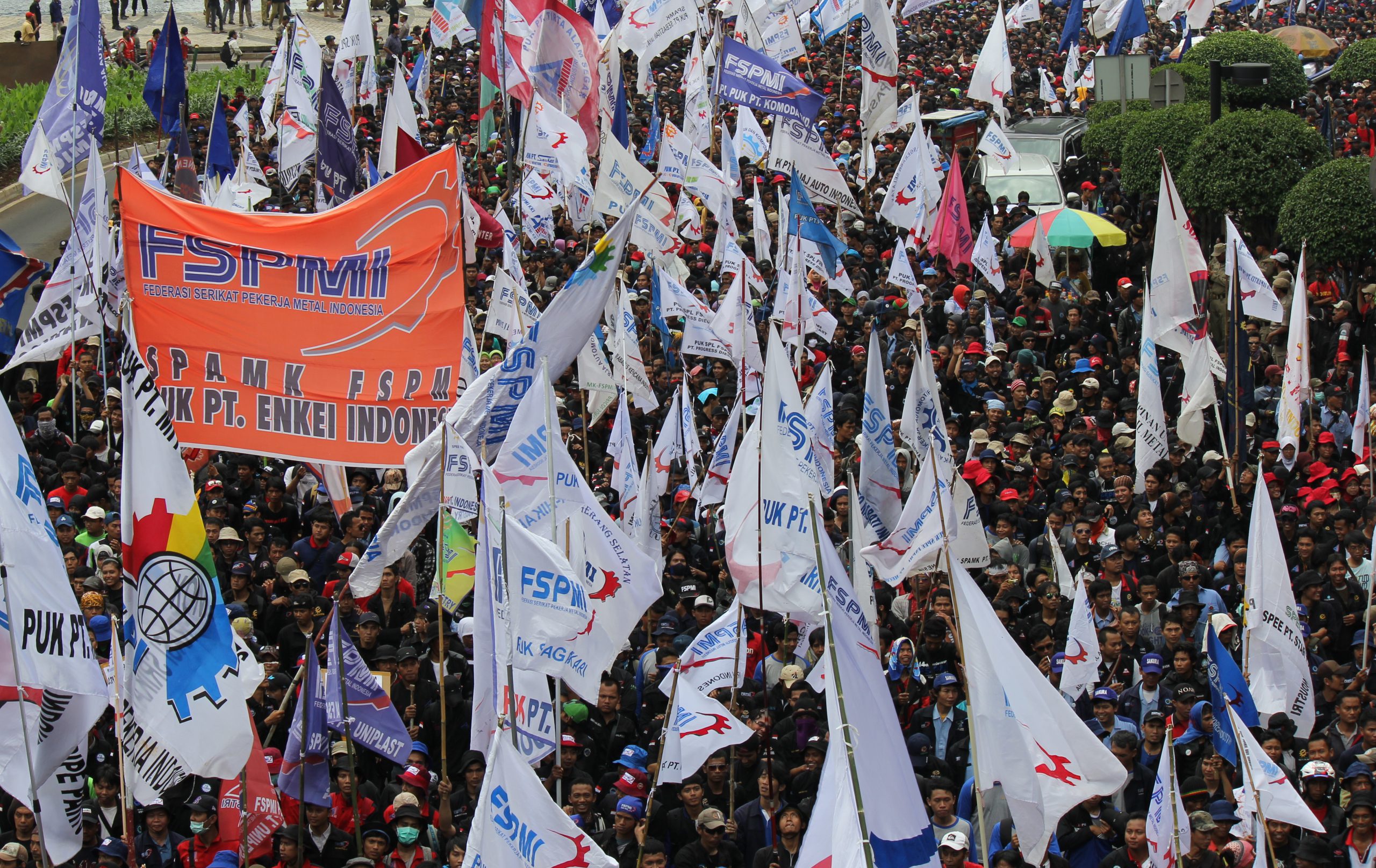 Hari ini Buruh Peringati May Day dengan Aksi di Depan  Istana Negara dan Stadion Madya Senayan