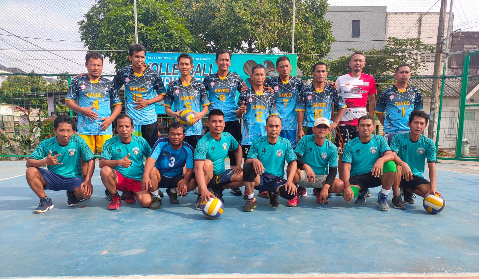 Tim Griya Jatireja Voli Club Ikuti Turnamen Silaturahmi Remako U40