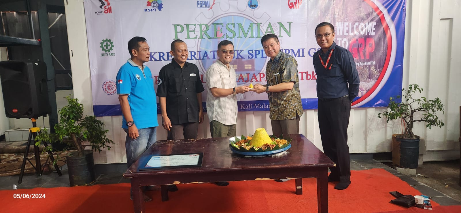 Peresmian Kantor Sekretariat PUK SPL FSPMI GSG PT. Gunung Raja Paksi, Tbk