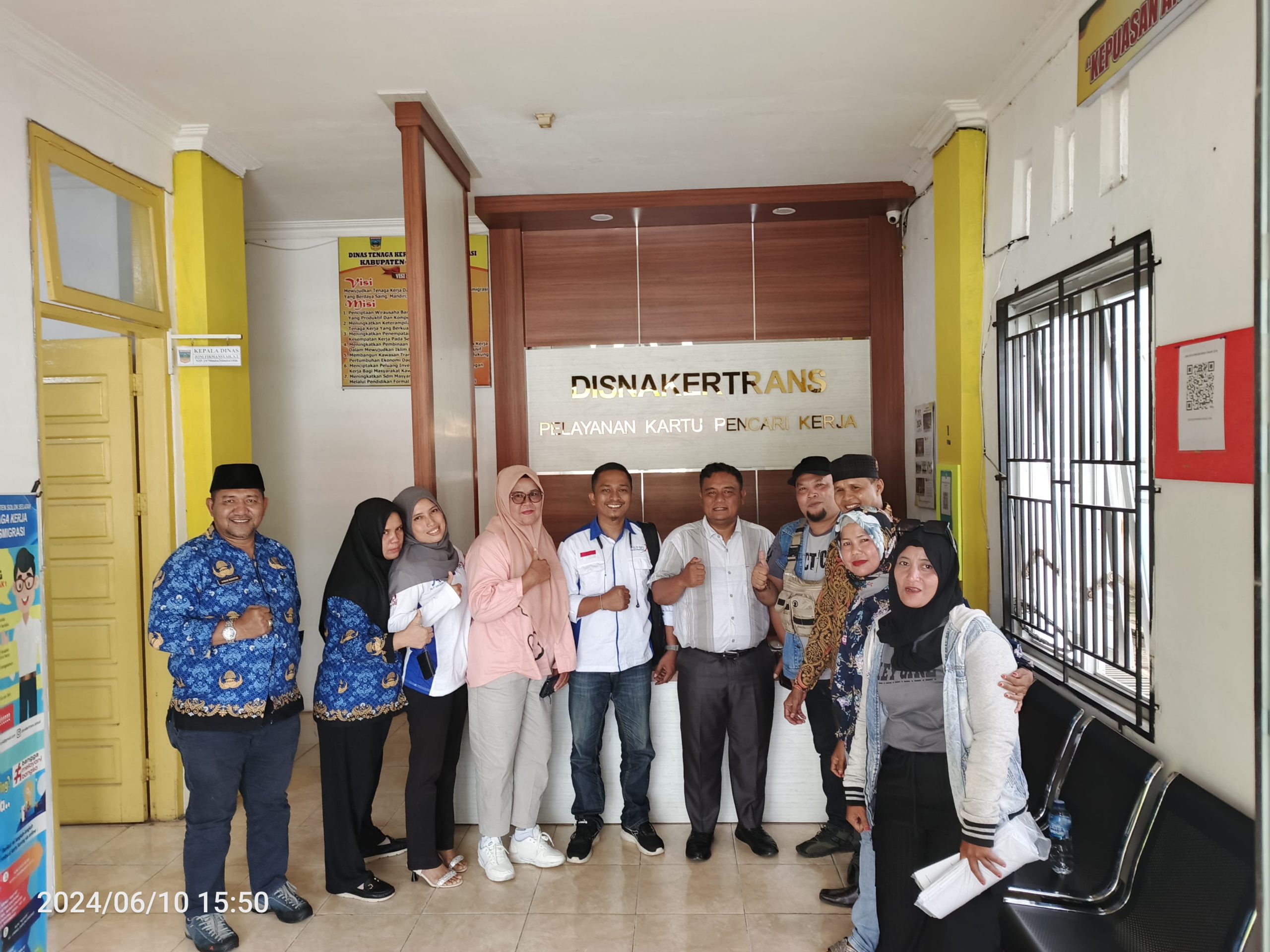 PP SPPK FSPMI Membangun Sinergitas Dengan Disnakertrans Kabupaten Solok Selatan