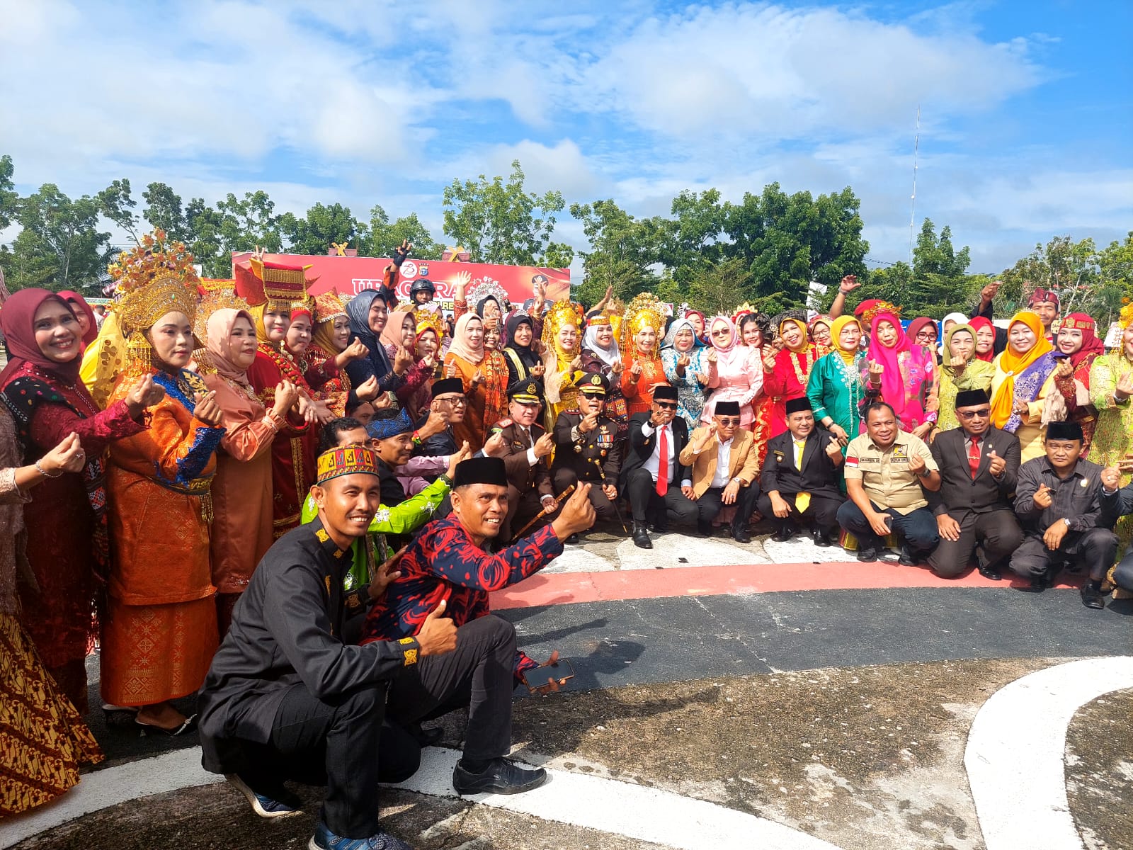 Polres Pelalawan Adakan Syukuran di HUT Bhayangkara ke 78