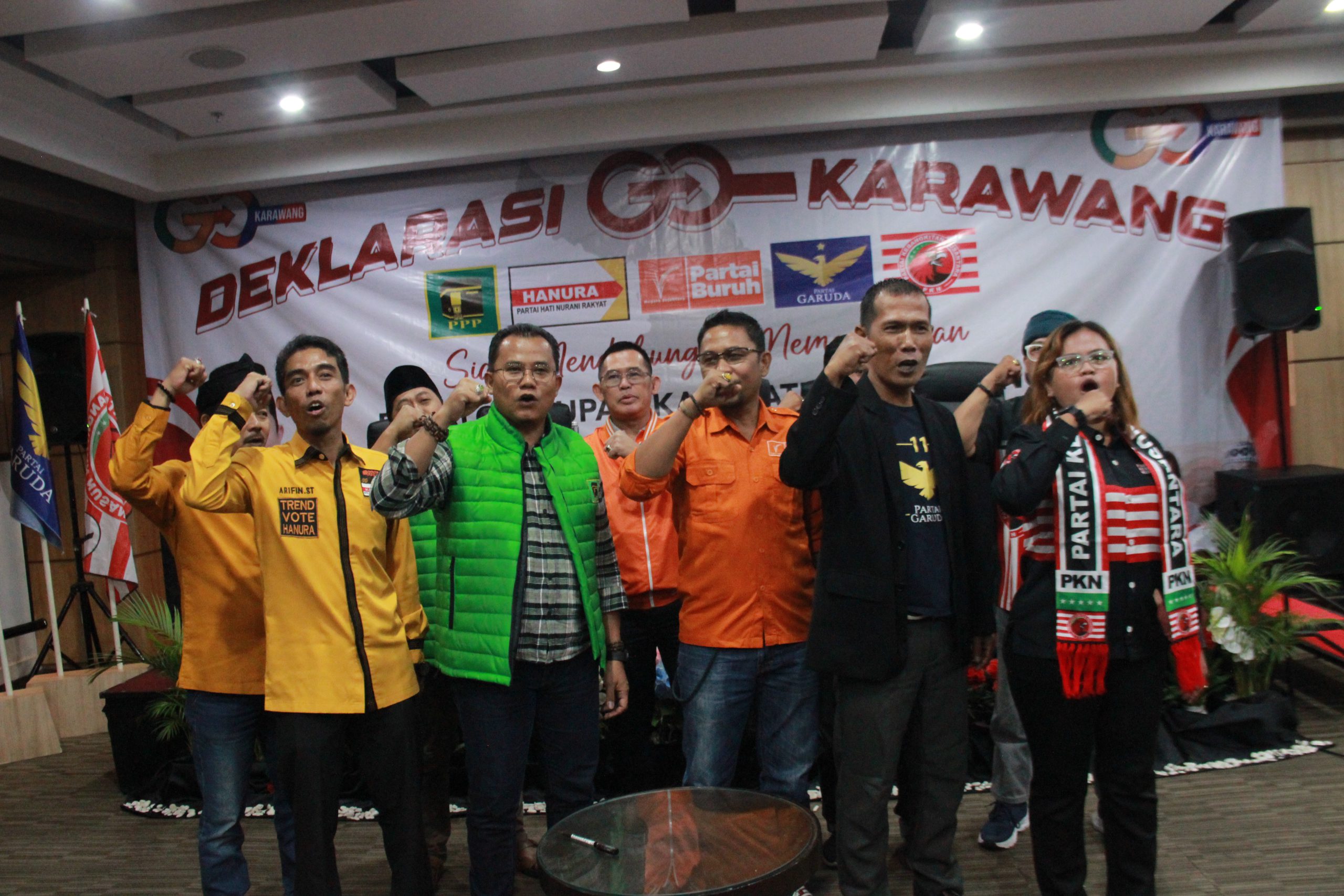 5 Partai Non Parlemen Deklarasi Go Karawang Dukung Drs. Acep Jamhuri, M.Si Jadi Bupati Karawang