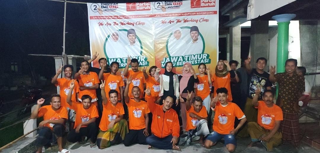 Exco Partai Buruh Bojonegoro Deklarasi Dukung Cagub – Cawagub Jatim Khofifah – Emil di Pilkada 2024