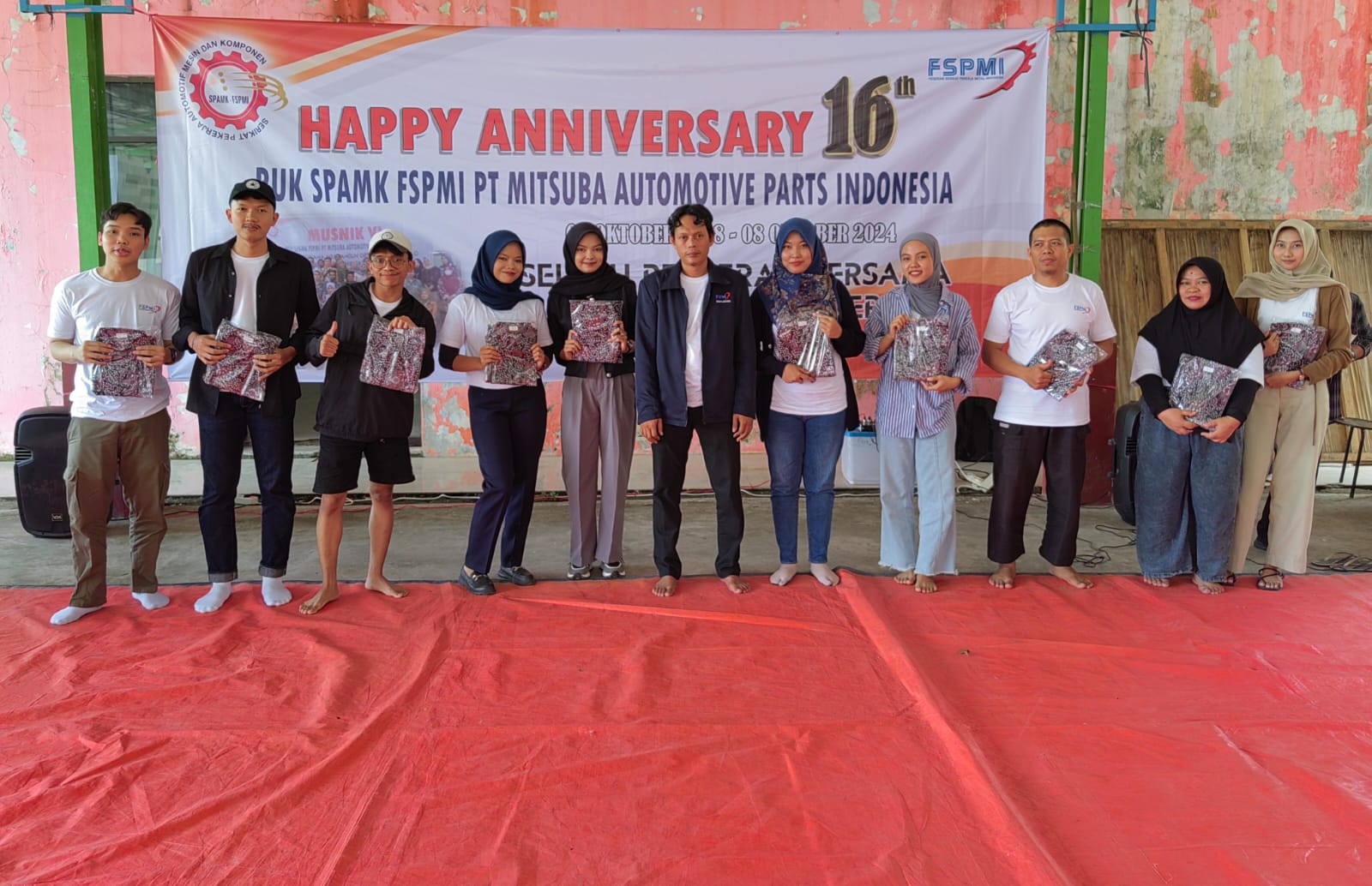 HUT ke-16 PUK SPAMK FSPMI PT MAPI: Selalu Bergerak Bersama untuk Kesejahteraan Buruh dan Keluarganya