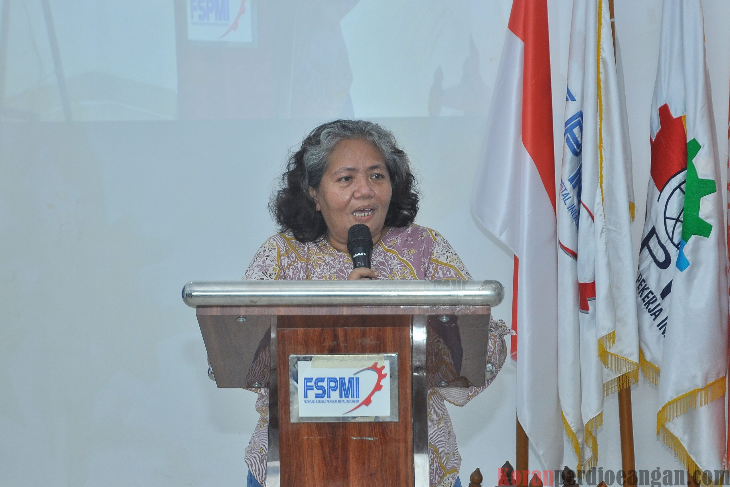 Hadiri Rakornas Media Perdjoeangan, Nani Kusmaeni : Jangan Jadikan FSPMI Rumah Kosong