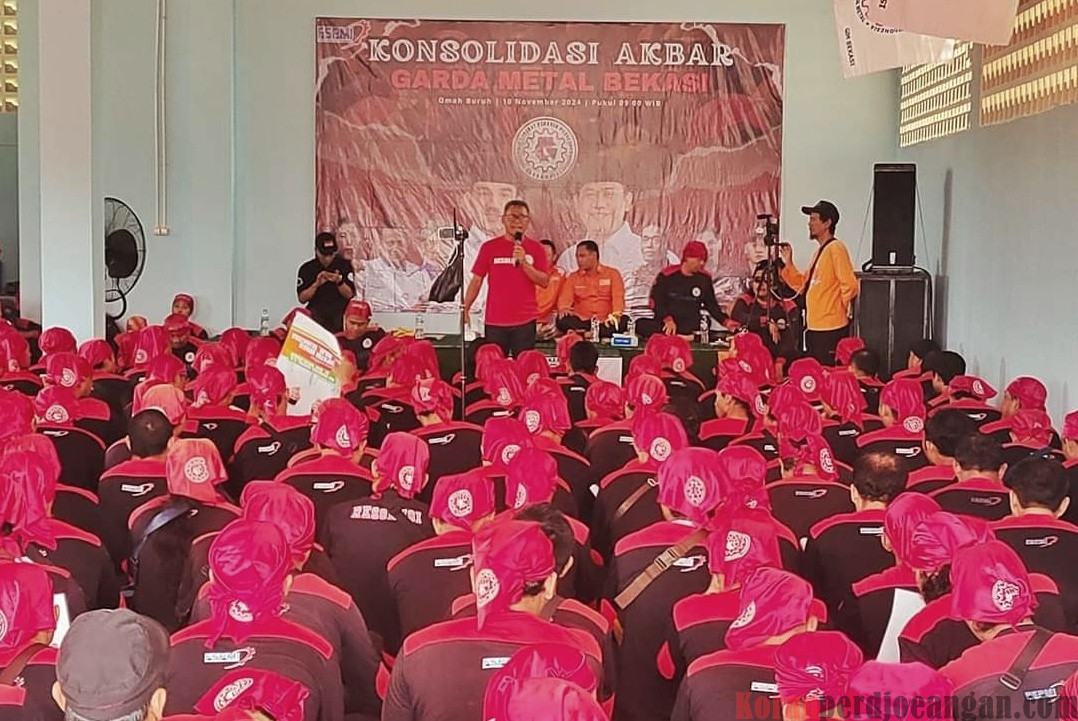 Ketua DPW Jawa Barat Hingga Presiden FSPMI Hadiri Konsolidasi Akbar Garda Metal Bekasi