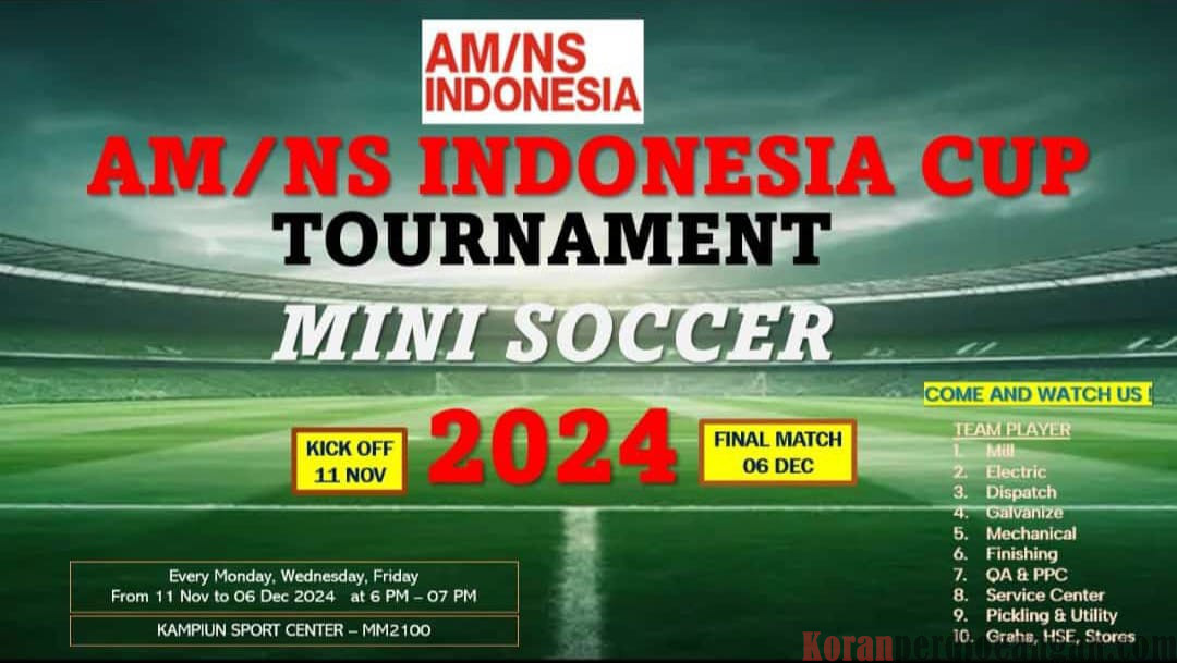 Manajemen dan PUK SPL FSPMI PT AM/NS Indonesiq Gelar Turnamen Mini Soccer 2024