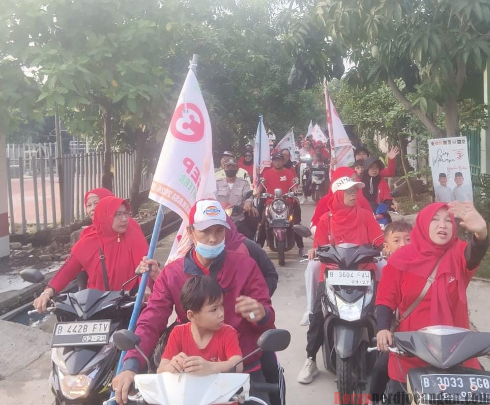Relawan Ade Kuswara – Asep Surya Atmaja Gelar Senam Sehat Bersama