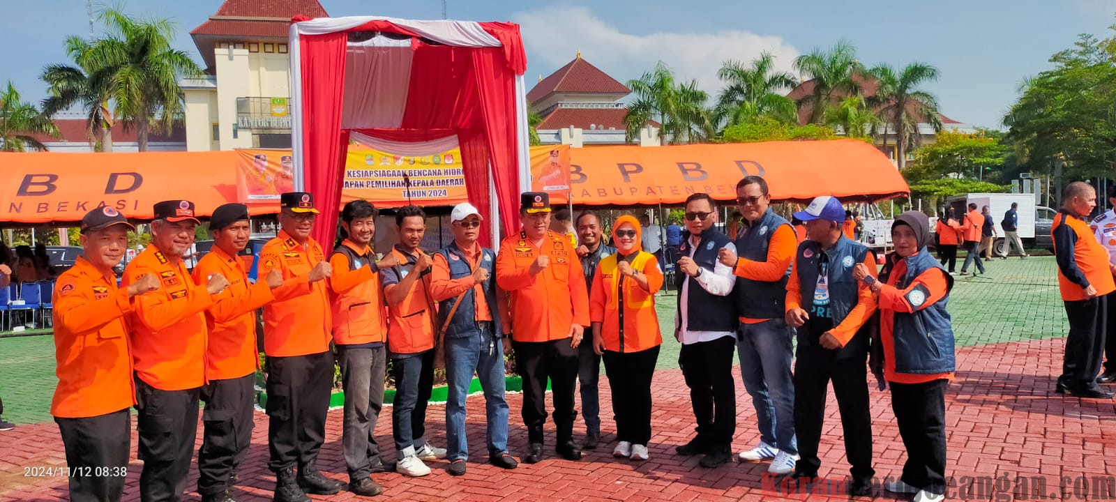 Pemkab Bekasi Gelar Apel Kesiapsiagaan Bencana Hidrometeorologi