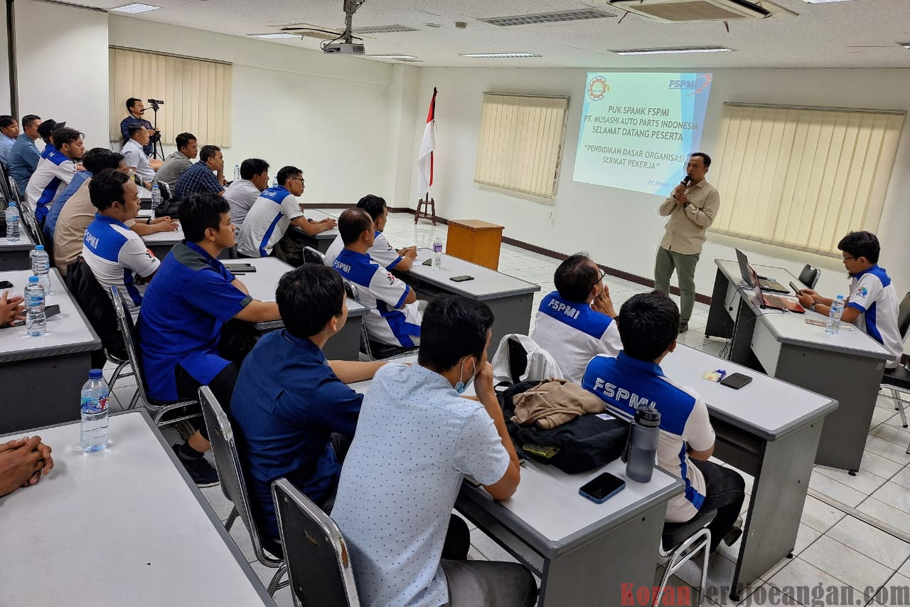 Serikat Pekerja PUK SPAMK FSPMI PT. Musashi Selenggarakan Pendidikan Dasar Organisasi