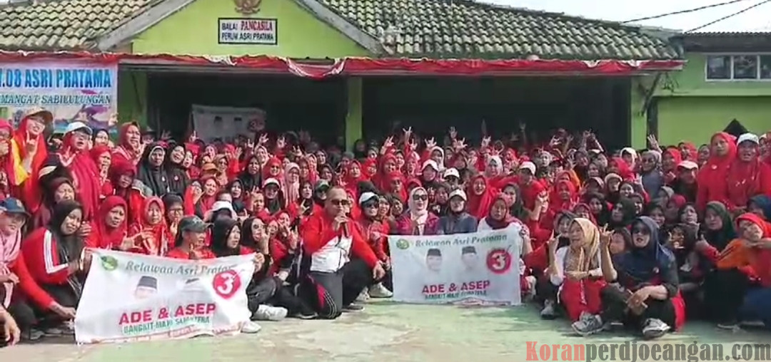 Isteri Ade Kuswara Kunang Ikuti Senam Sehat Bersama Warga RW 08 Asri Pratama