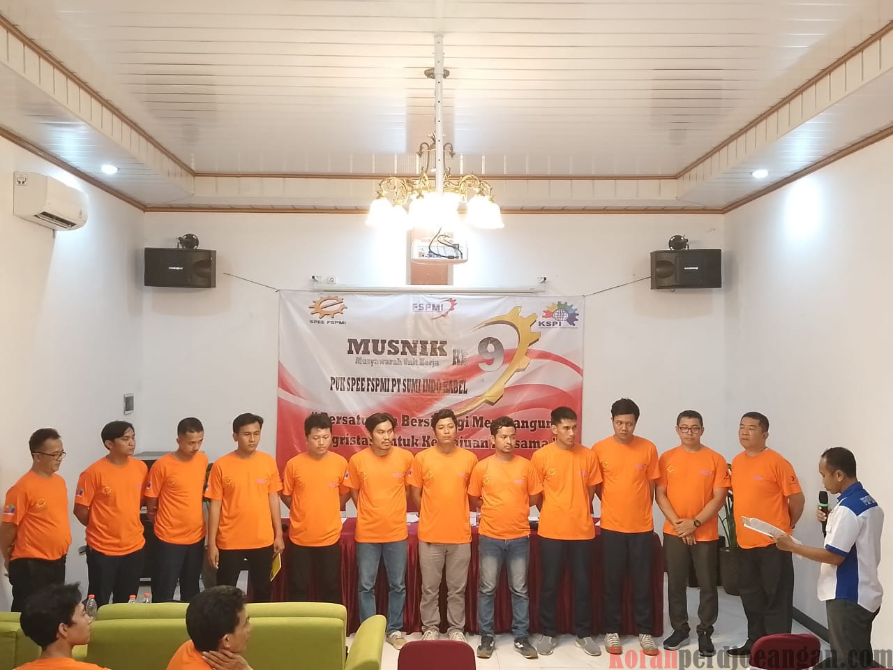 MUSNIK IX PUK SPEE FSPMI PUK PT. Sumi Indo Kabel : Bersatu dan Bersinergi Membangun Integritas untuk Kemajuan Bersama.