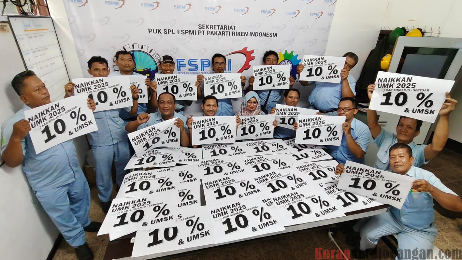 1 Hari Jelang Aksi Upah 2025 Kab SIdoarjo ,Ini Persiapan yang dilakukan oleh Serikat Pekerja di PT PARIN Sidoarjo