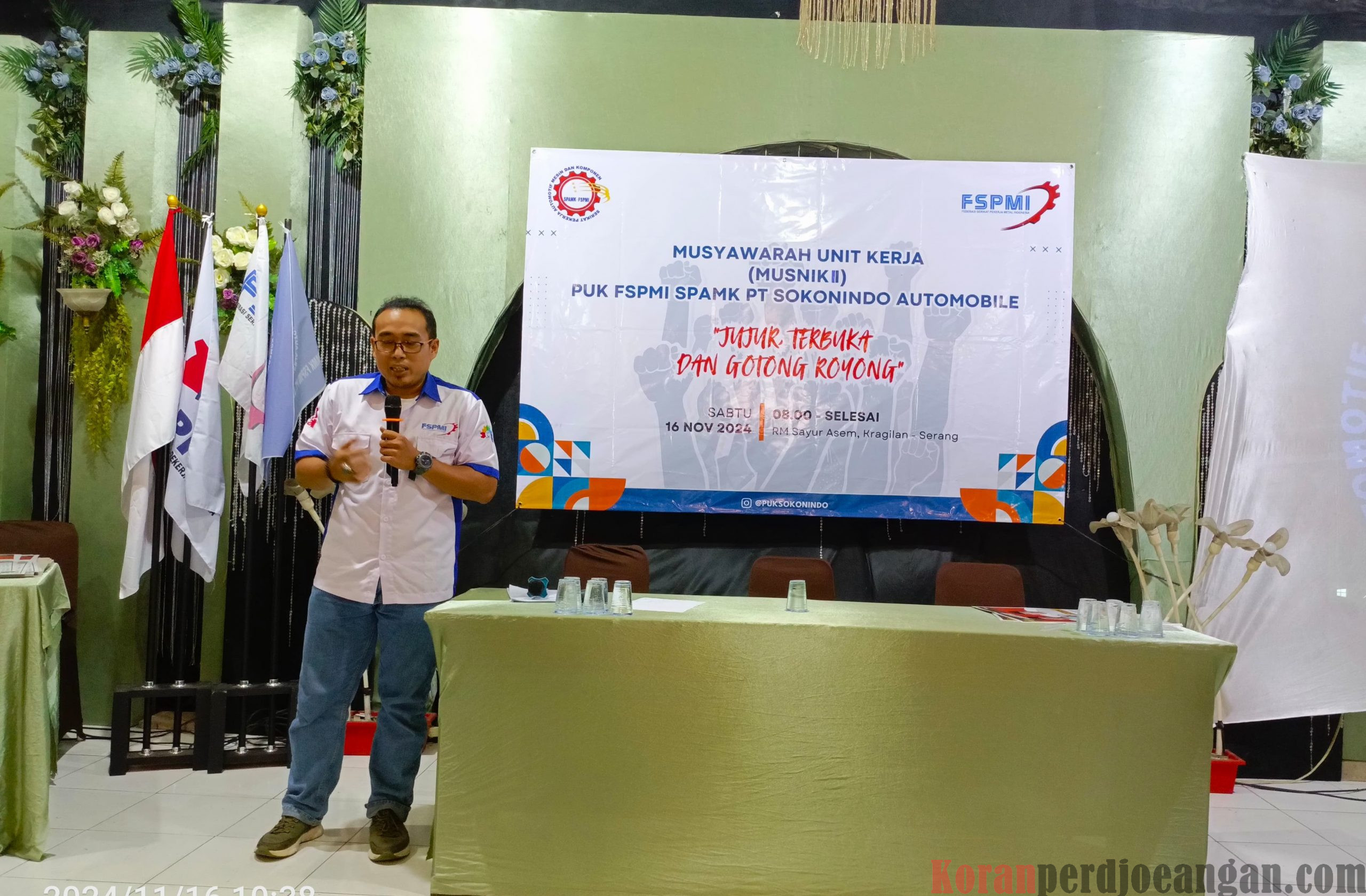Selenggarakan MUSNIK II PUK SPAMK FSPMI PT. Sokonindo Automobile : Jujur, Terbuka, dan Gotong Royong