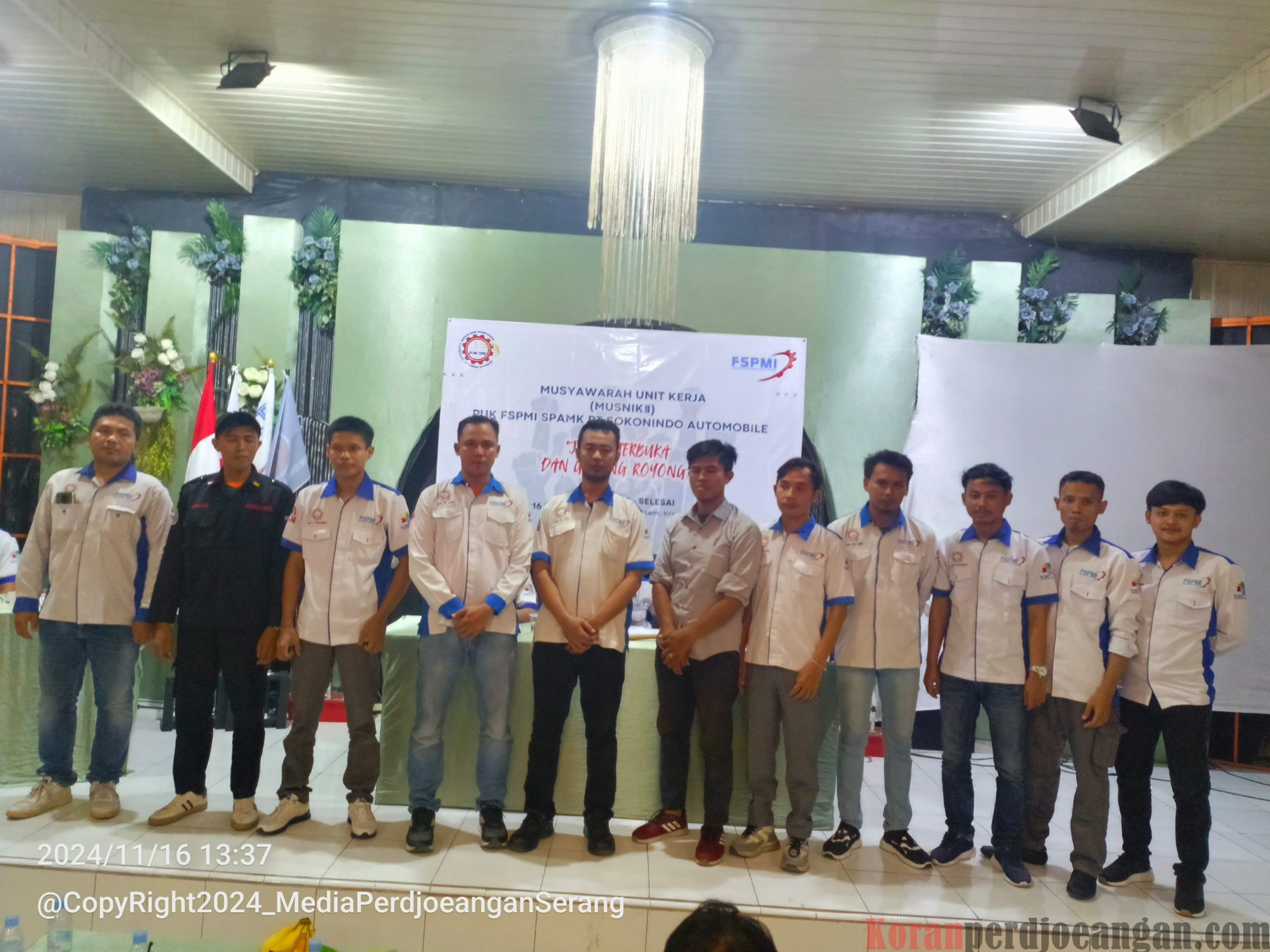 Inilah Struktur Kepengurusan Periode 2024 – 2027 PUK SPAMK FSPMI PT. Sokonindo Automobile