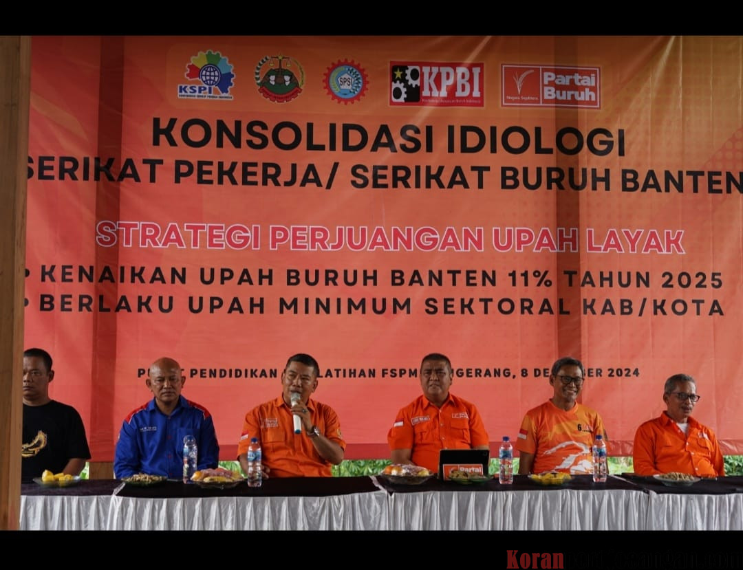 Bicarakan Strategi Upah, Buruh Se-Banten Lakukan Konsolidasi Ideologi