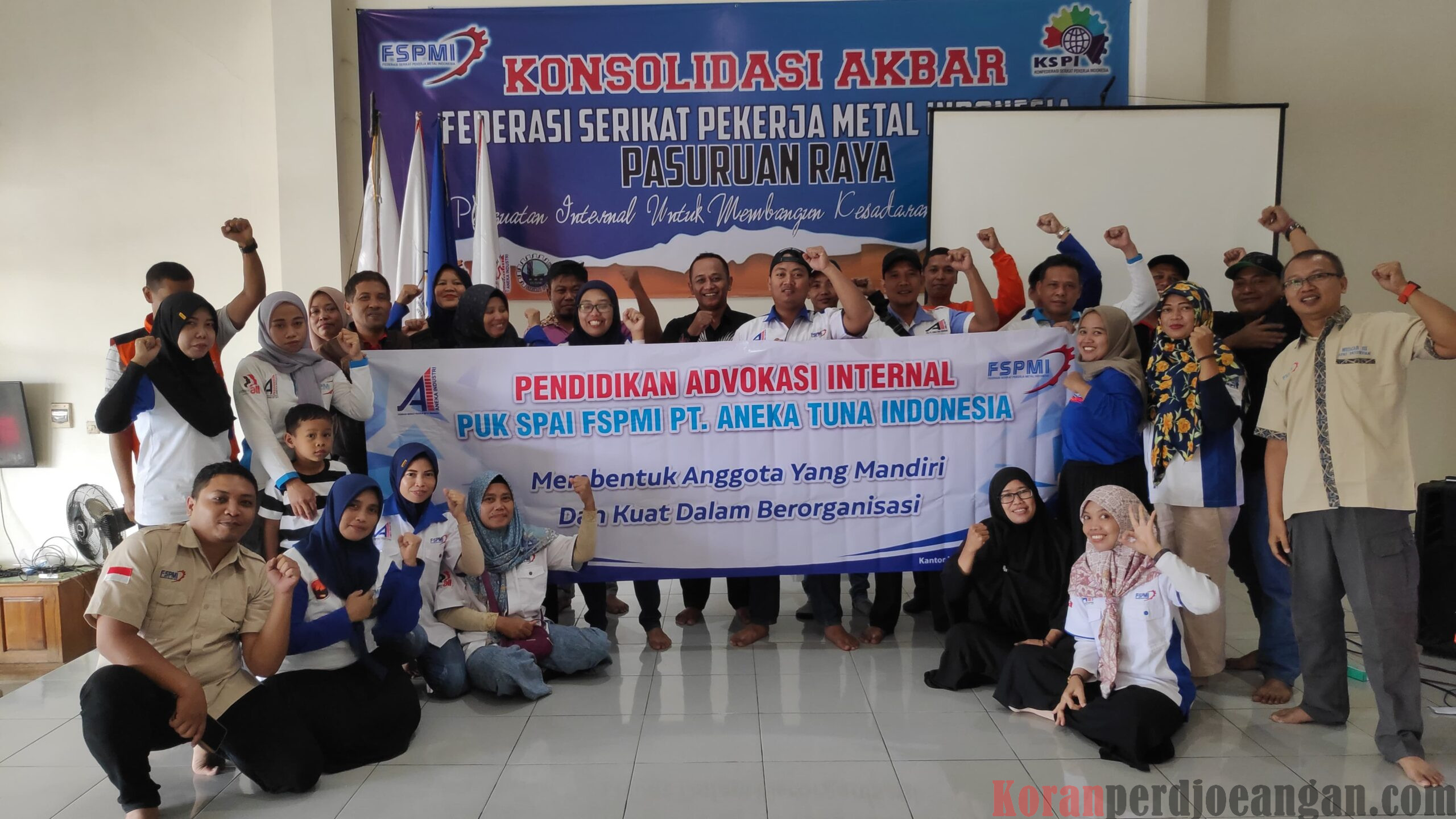 Serikat Pekerja FSPMI di PT ATI Pasuruan Selenggarakan Pendidikan Advokasi