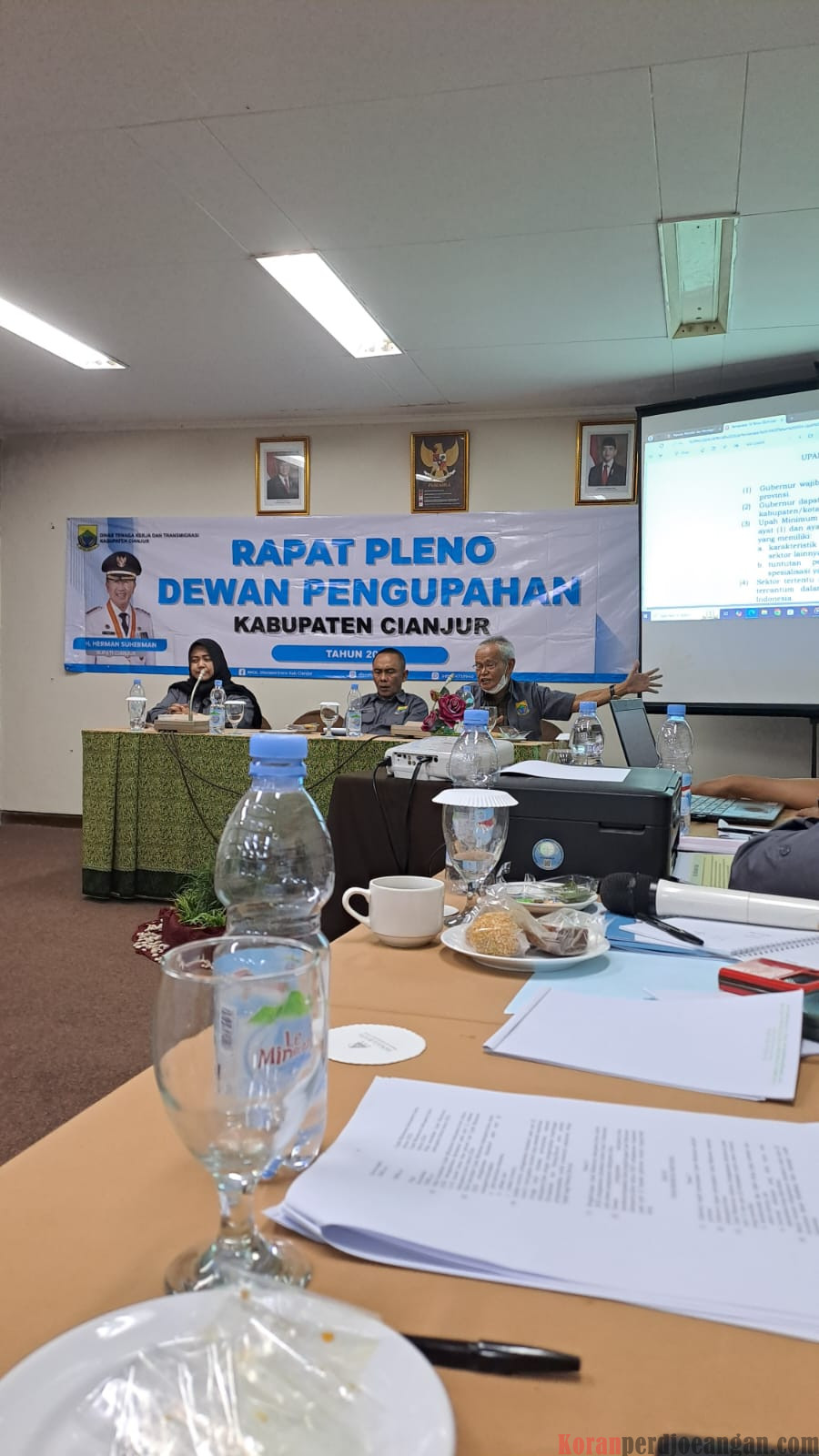 Diduga ada main, Perwakilan Dewan Pengupahan FSPMI Walkout