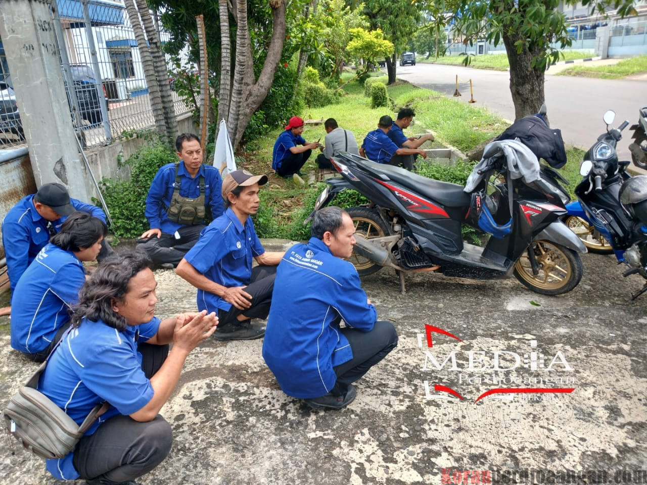 Jalankan Intruksi Organisasi, PUK SPEE FSPMI PT. Fata Sarana Makmur Kawal Perjuangan Upah 2025