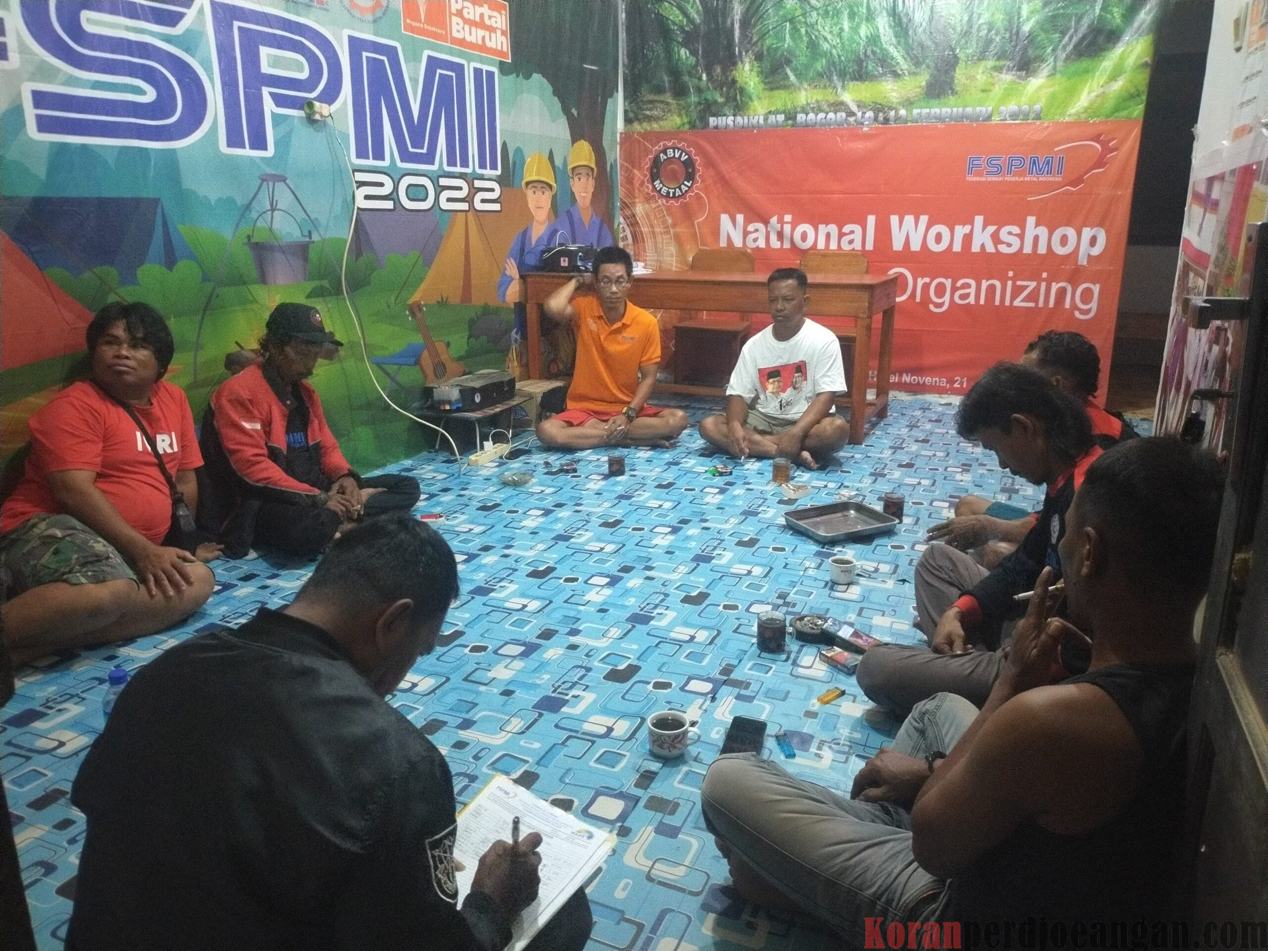 Rapat Persiapan Anggota Garda Metal FSPMI, Dalam Mengawal UMSK Pertambangan Yang Masih Mengalami Deadlock