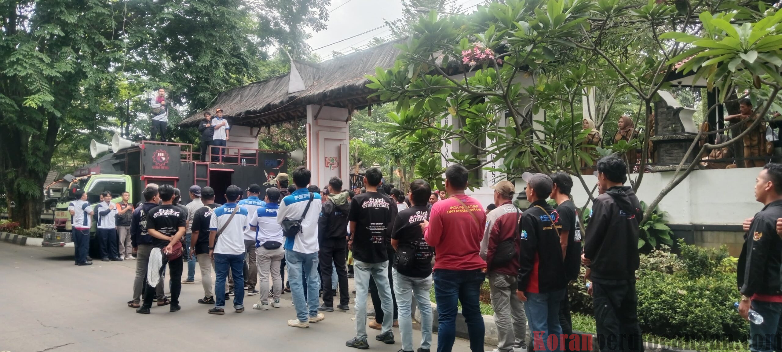 Penolakan UMSK oleh Pj Gubernur Jawa Barat Picu Gelombang Protes Buruh FSPMI Purwakarta