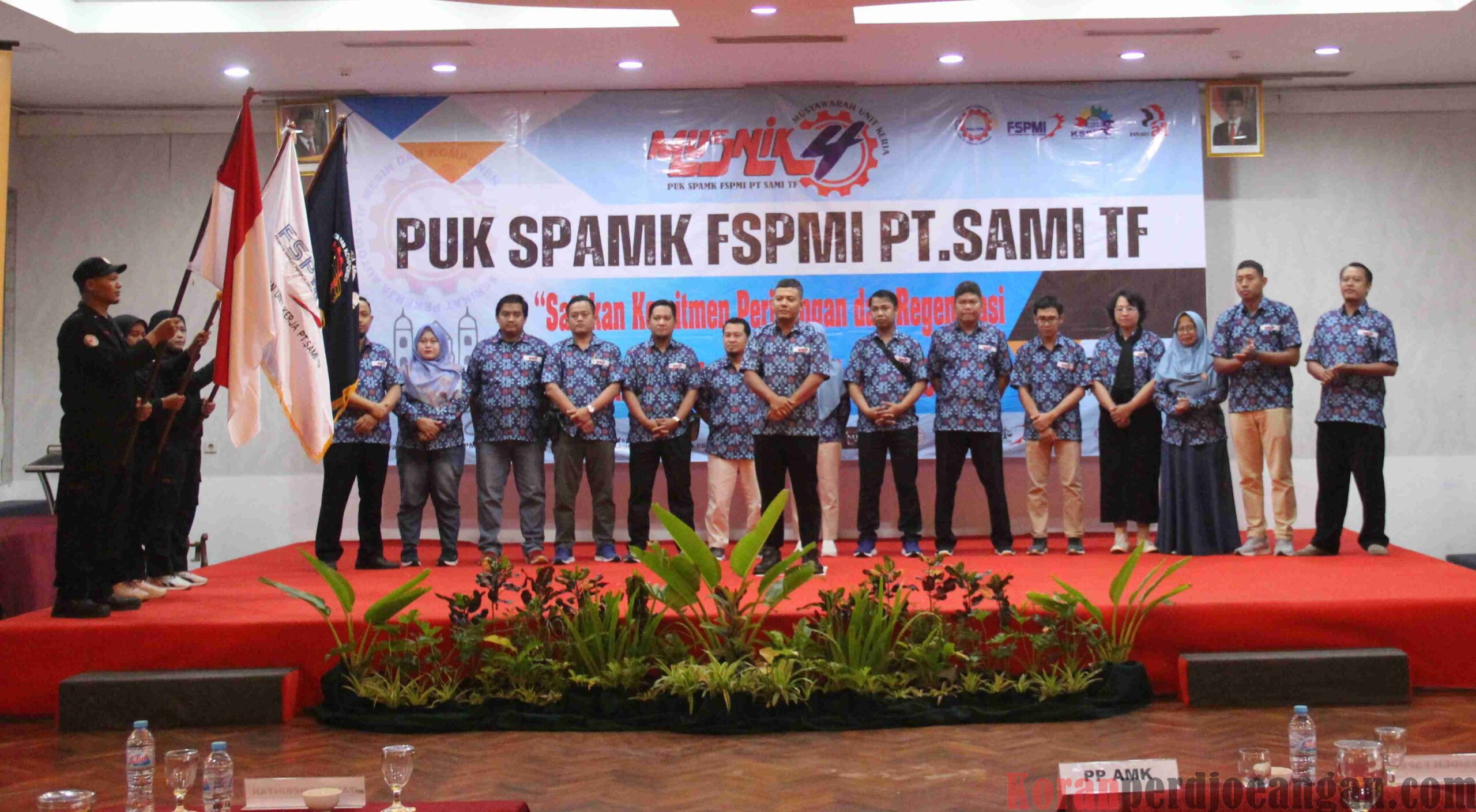 Terpilih Menjadi Ketua PUK SPAMK FSPMI PT SAMI TF Periode 2024 – 2027, Inilah Susunan Lengkap Kabinet Pratomo Hadinata