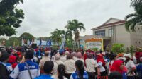 Kawal UMSK kota Batam, Ribuan Buruh Batam Geruduk kantor Disnaker kota Batam