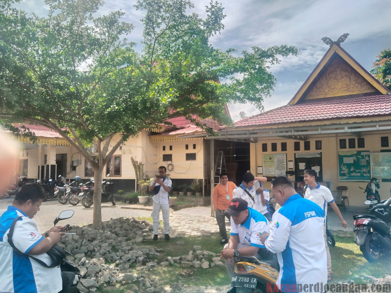 Kawal Kenaikan UMK dan UMSK, Buruh FSPMI Datangi Disnakertrans Pelalawan