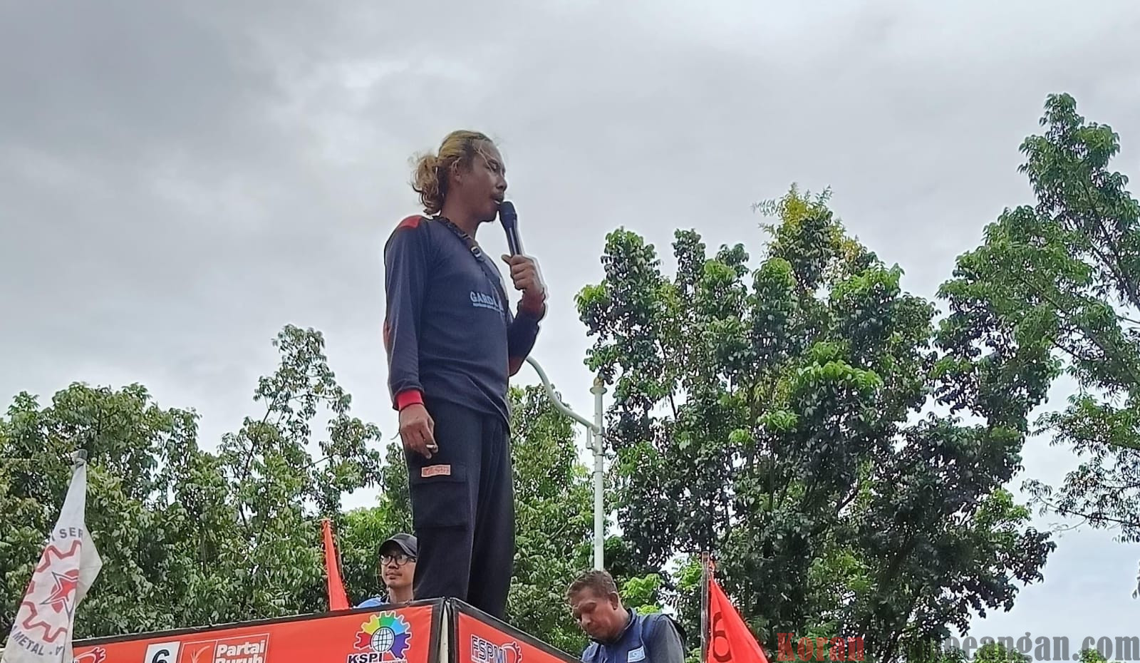 UMSP 2025 Mengecewakan, FSPMI KSPI Jakarta Lakukan Aksi Tuntut Dilakukan Revisi