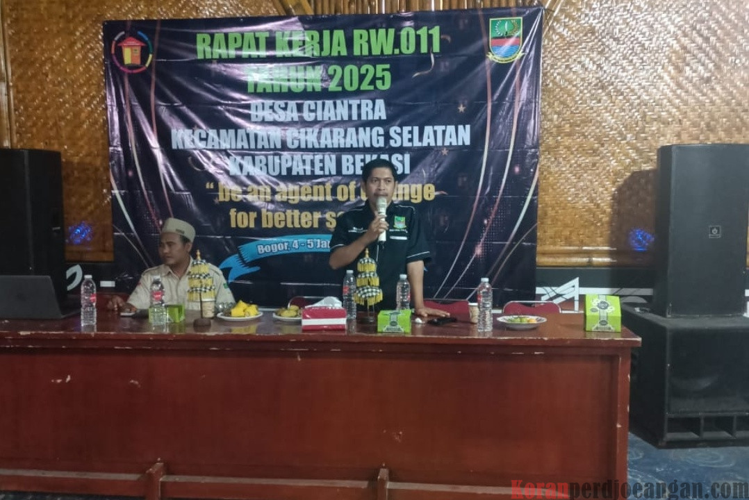 Relawan Jamkeswatch Kabupaten Bekasi Hadiri Raker RW 11 Graha Ciantra Indah
