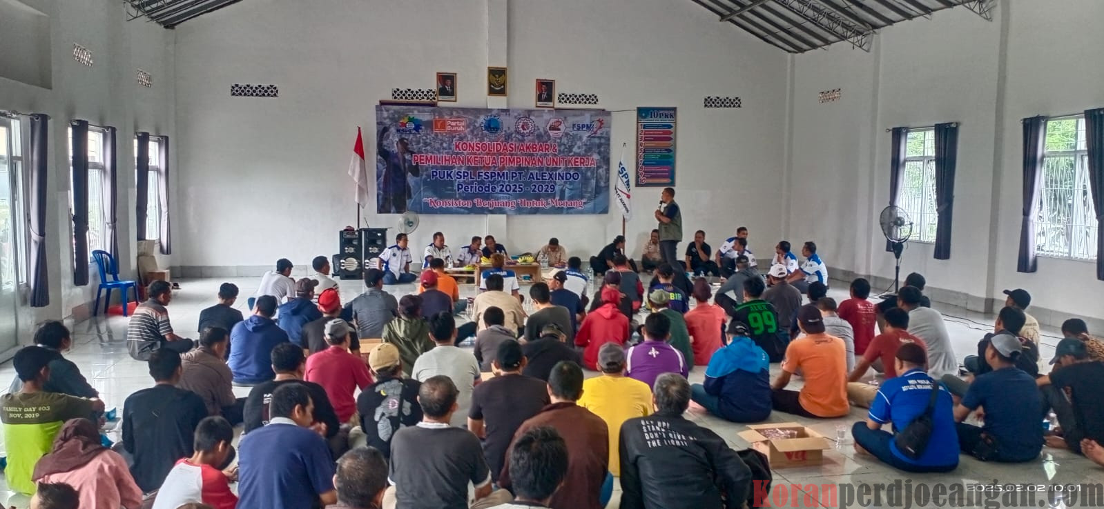 Konsolidasi Akbar Sekaligus Pemilihan Ketua Pimpinan Unit Kerja PT. Alexindo Kota Bekasi