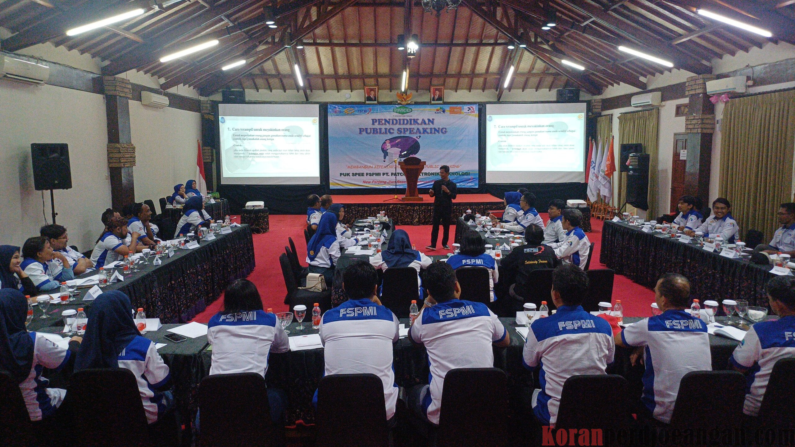 Serikat Pekerja FSPMI PT. Patco Elektronic Teknologi Gelar Pendidikan Public Speaking