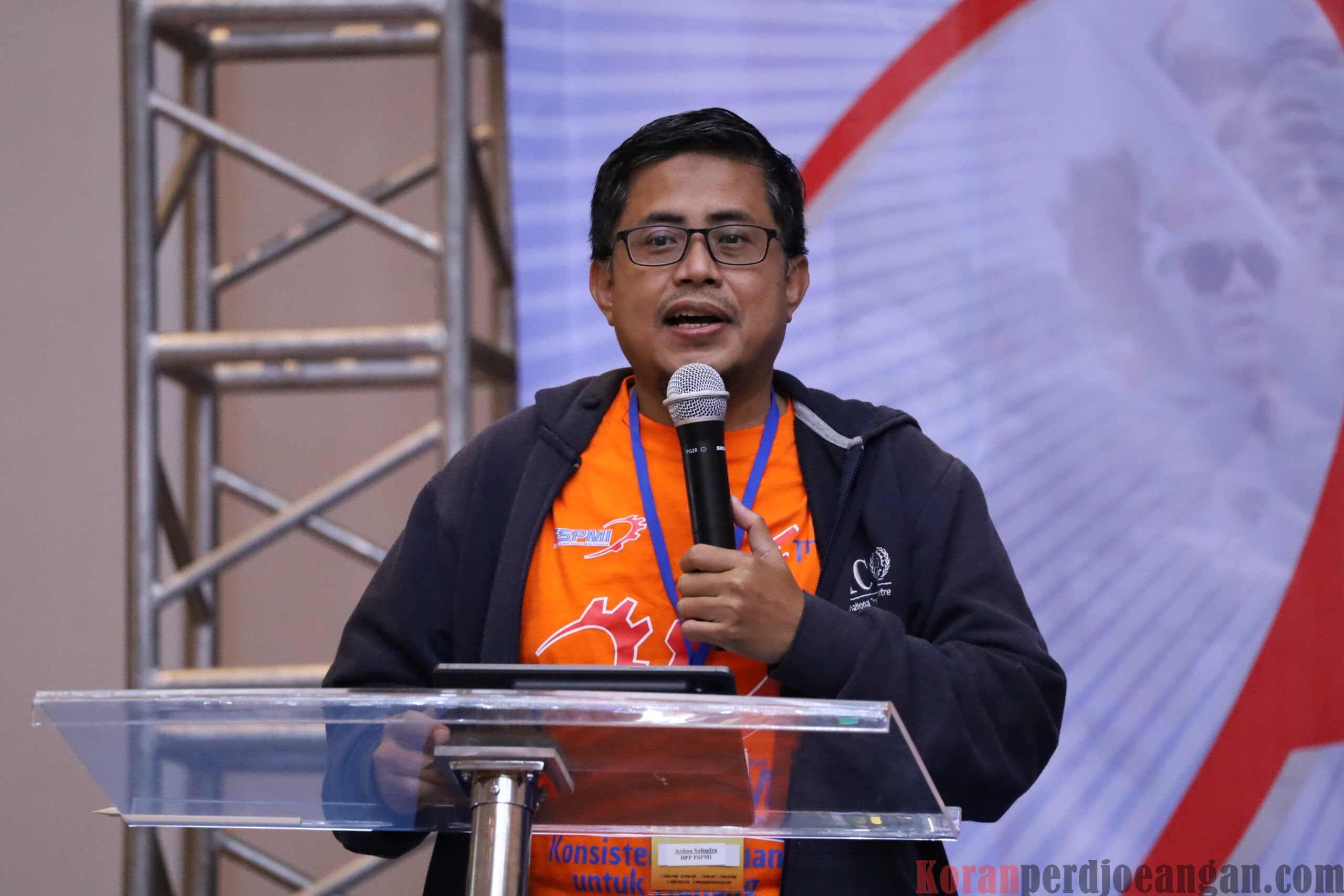 Ardian Safendra Laporkan Perkembangan FSPMI Jawa Timur di Rapimnas 2025