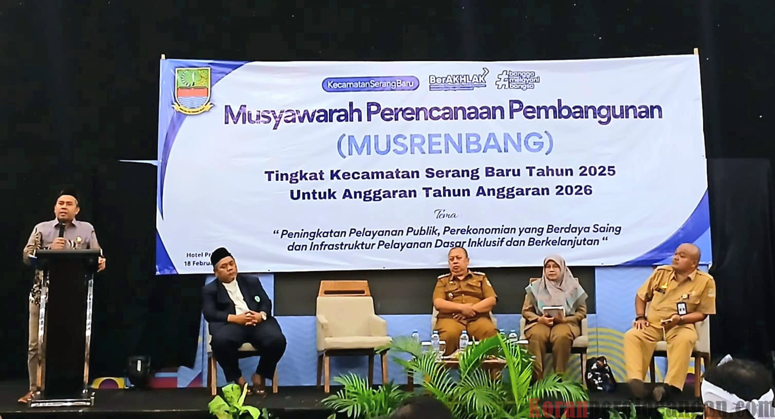 Hadiri Musrembang Kecamatan Serang Baru, Anggota DPRD Partai Buruh Surohman Sampaikan Rencana Pembangunan