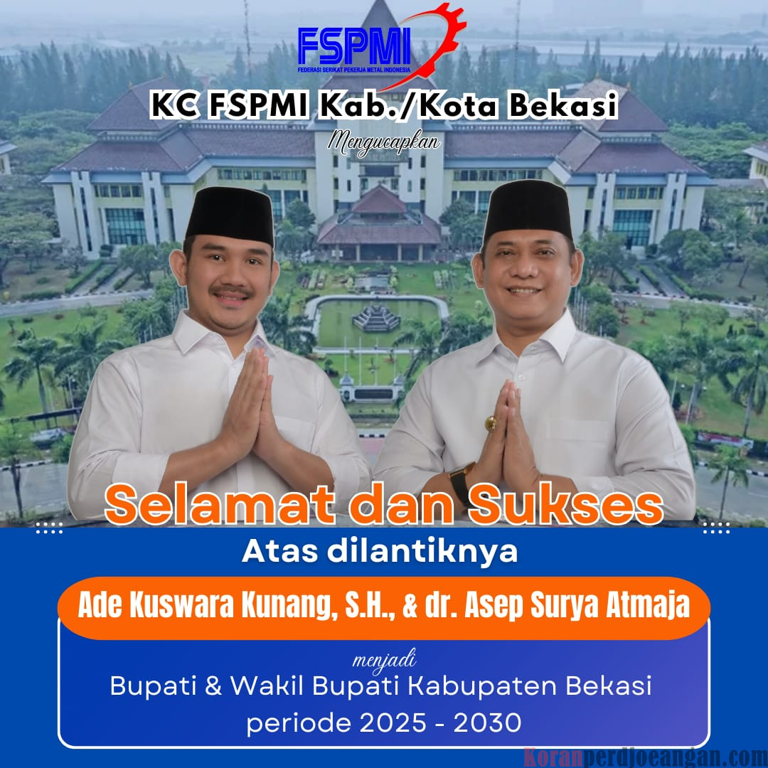 Usai Dilantik, Ade Kuswara Kunang-Asep Surya Atmaja Siap Bekerja Untuk Bekasi