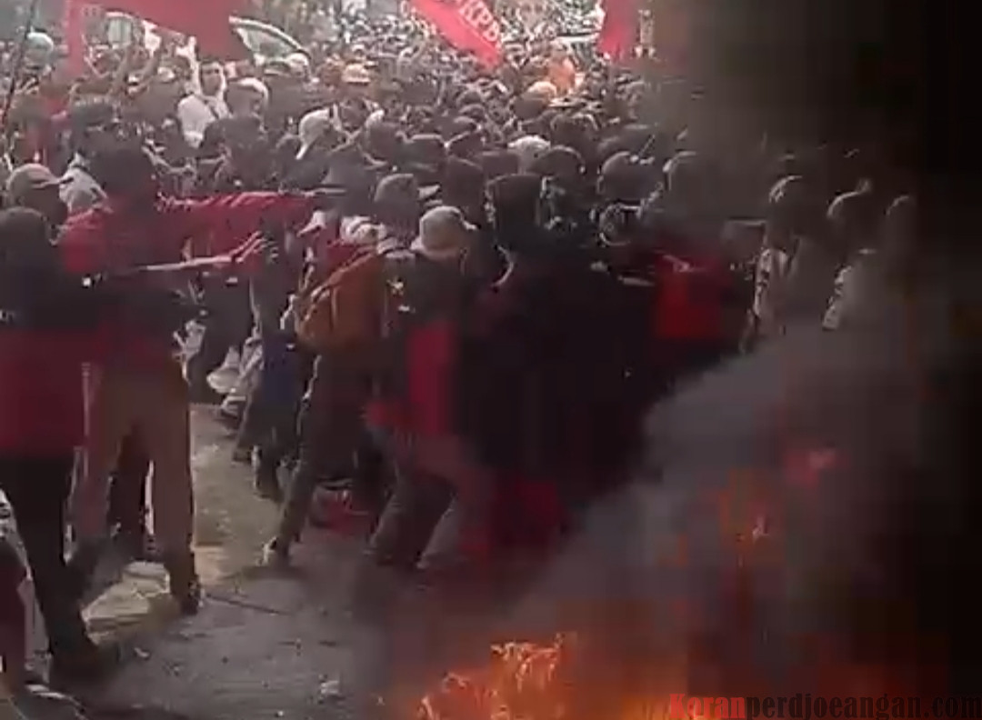 Buruh Morowali Lakukan Aksi Unjuk Rasa Tuntut Hak Dasar Pekerja