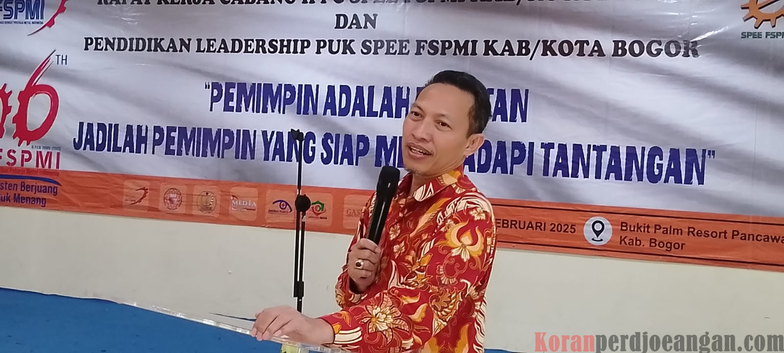 KETUM PP SPEE FSPMI ABDUL BAIS MEMBUKA RAKERCAB II PC SPEE FSPMI BOGOR