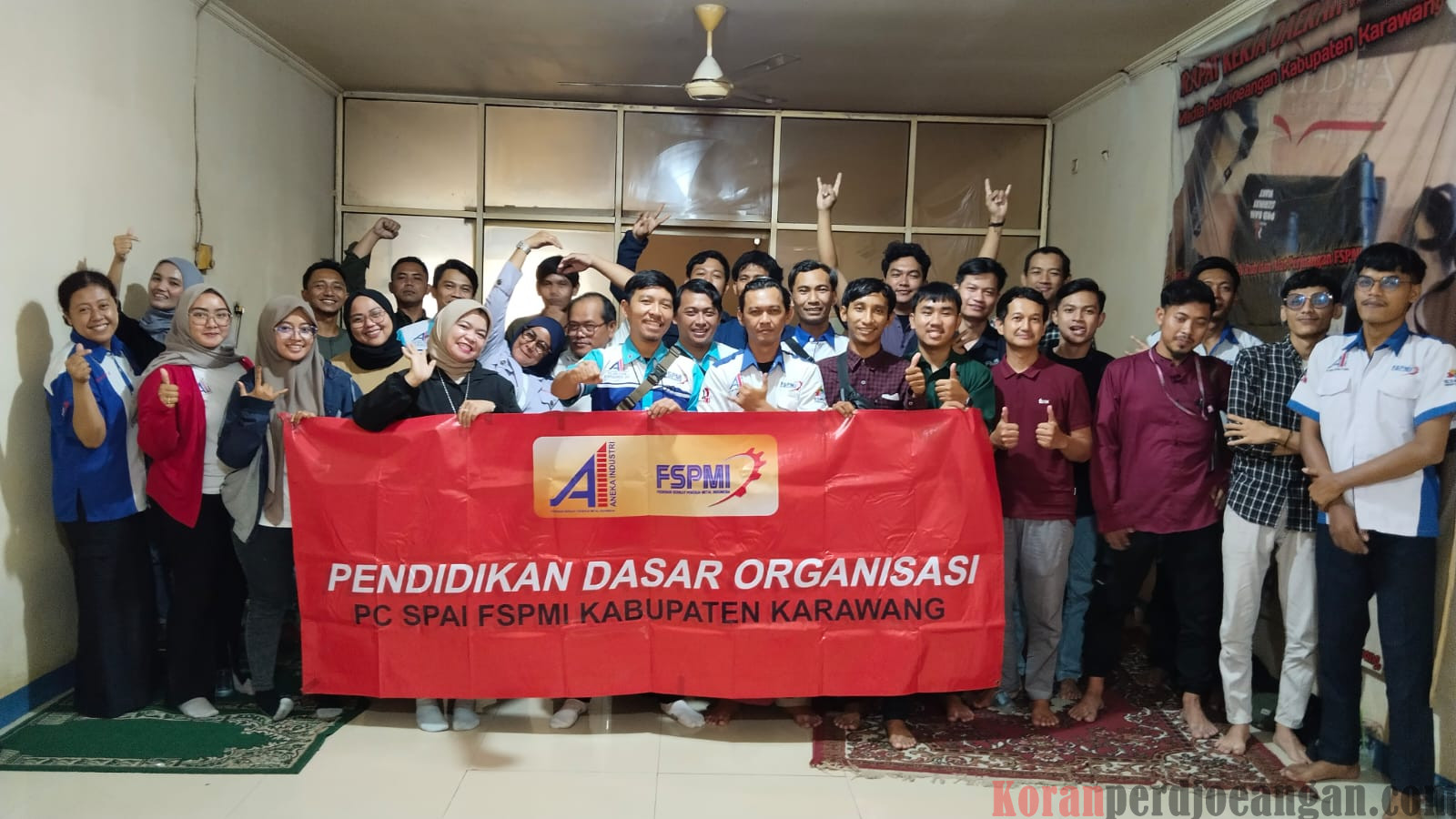 Pahami Dasar – dasar Organisasi FSPMI, PC SPAI FSPMI Karawang Gelar Pendidikan Dasar Organisasi FSPMI