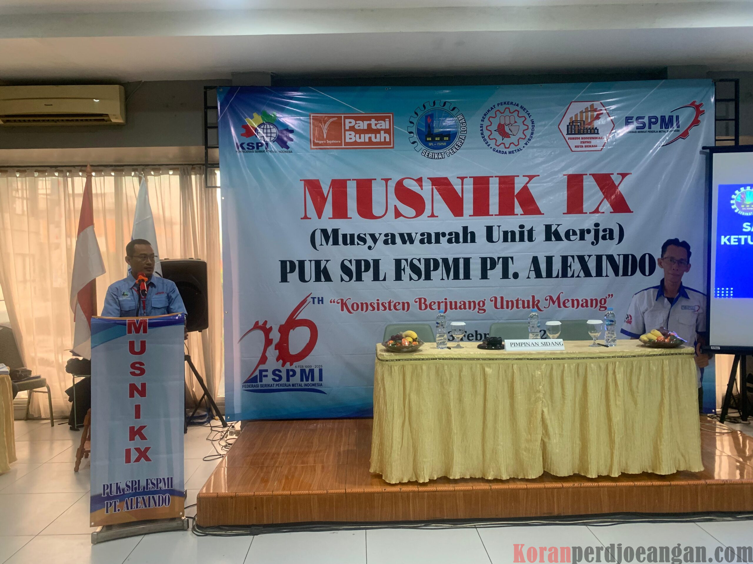 Sambutan Ketua Panitia Musnik PUK SPL FSPMI PT. Alexindo