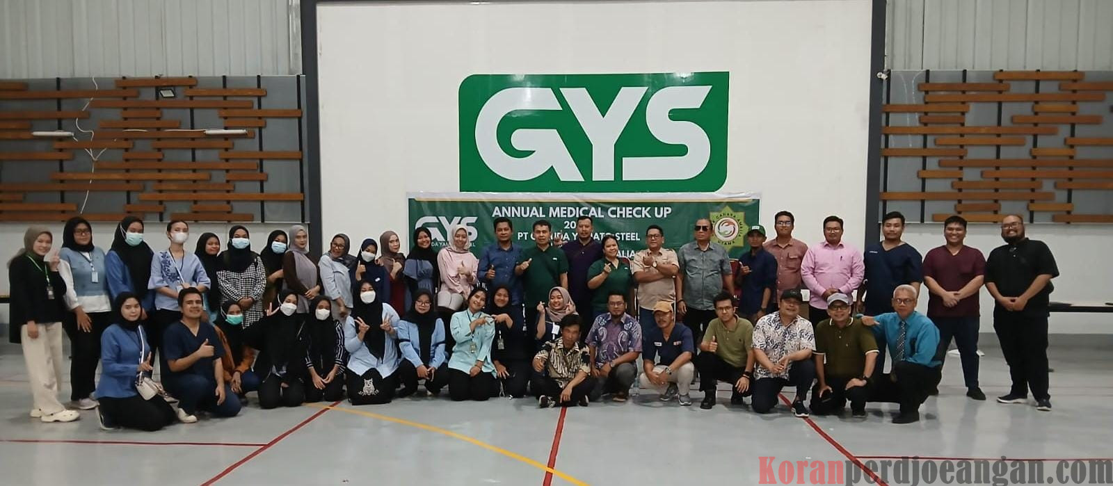 Sambutan Sekretaris PUK SPL FSPMI PT. Garuda Yamato Steel dalam Acara Penutupan MCU