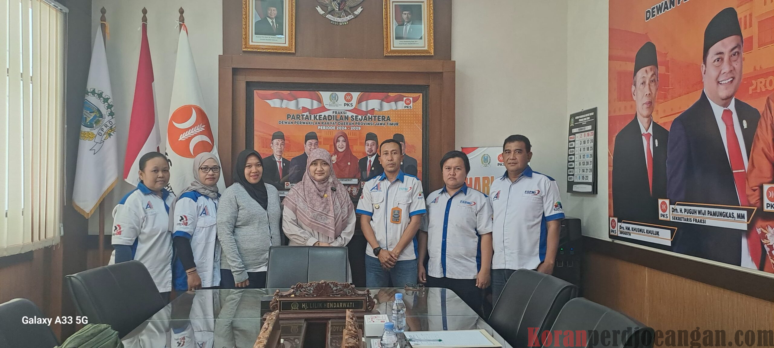 PERJUANGAN BURUH: Pimpinan Cabang Aneka Industri FSPMI Surabaya Temui Anggota DPRD Jatim