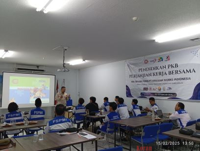 PUK SPAMK FSPMI PT. Hamana Works Indonesia Sukses Selenggarakan Pendidikan PKB