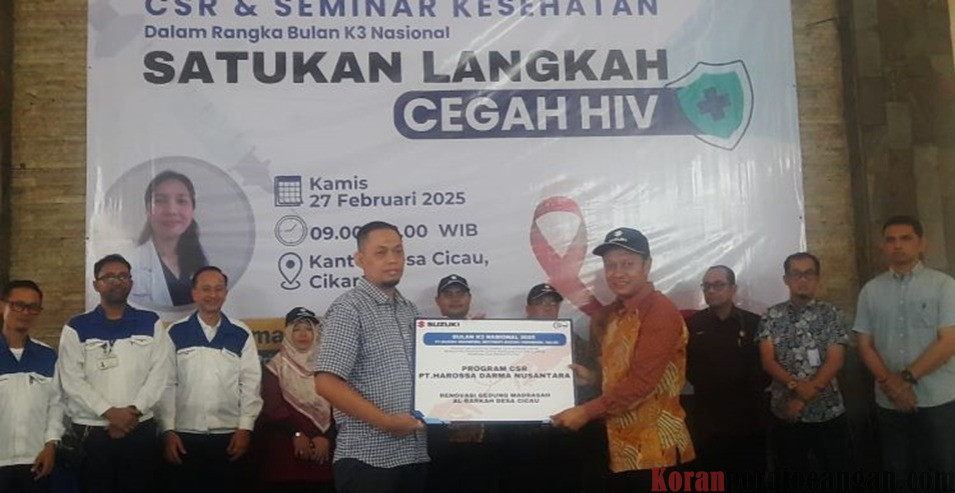 Desa Cicau Cikarang Pusat Terima Program CSR PT. Suzuki Indomobil dan PT. Harrosa Darma