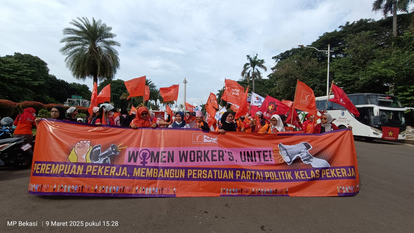 Aktivis Serikat Pekerja & Partai Buruh Serukan Keadilan Sosial Bagi Perempuan