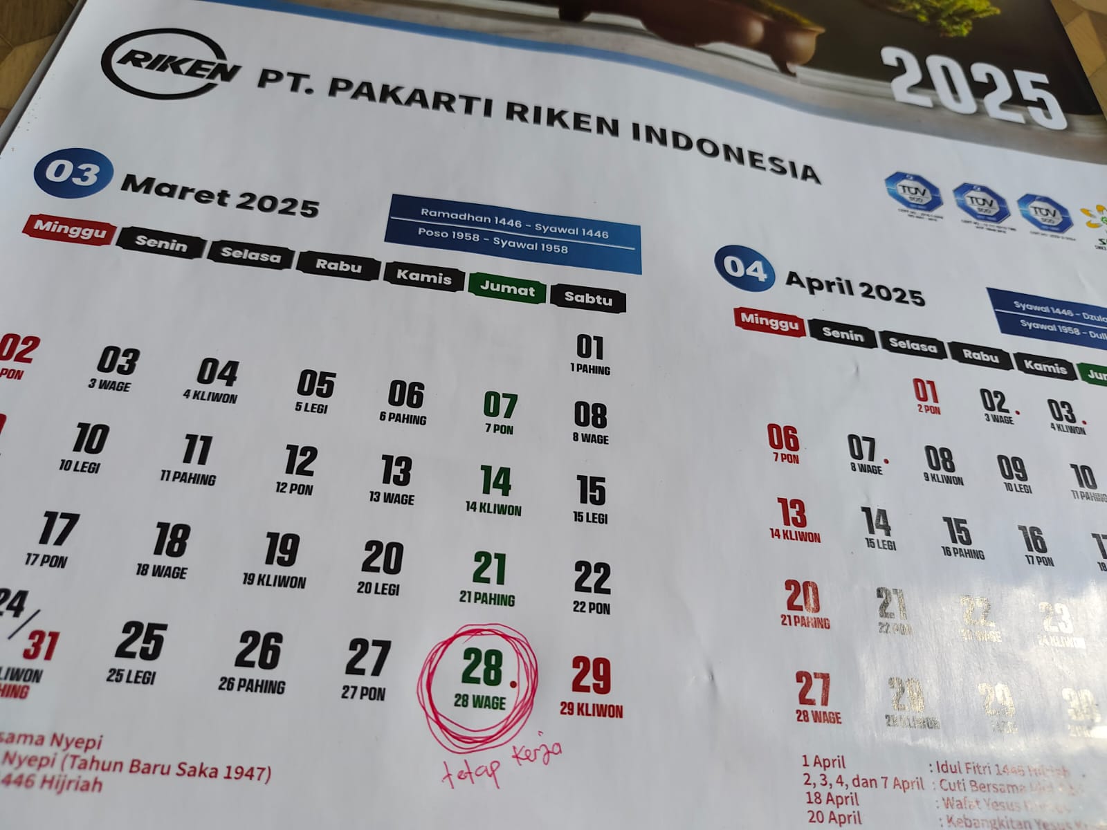 Serikat Pekerja PT Pakarti Riken Indonesia Sepakati Tetap Bekerja saat Cuti Bersama