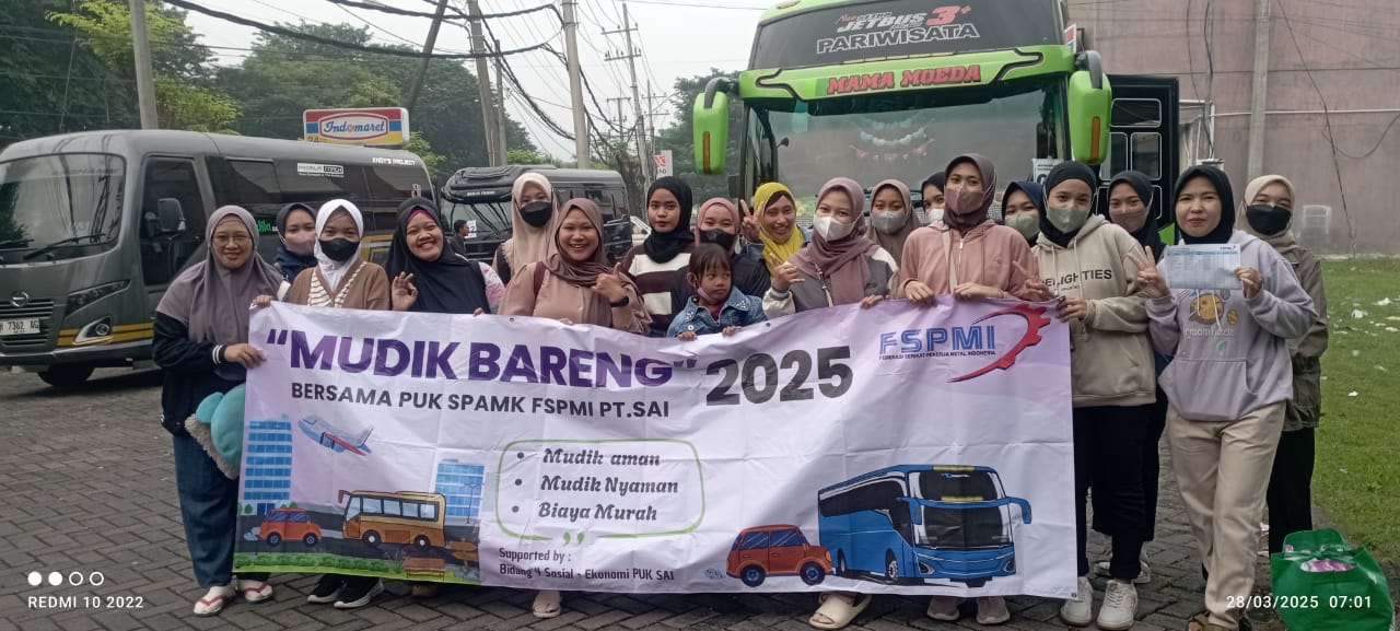 Mudik Bersama PUK SPAMK FSPMI PT SAI